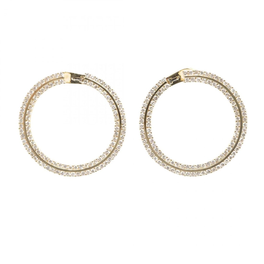 JEWELRY DIAMOND PIERCED EARRINGS (1 of 2)