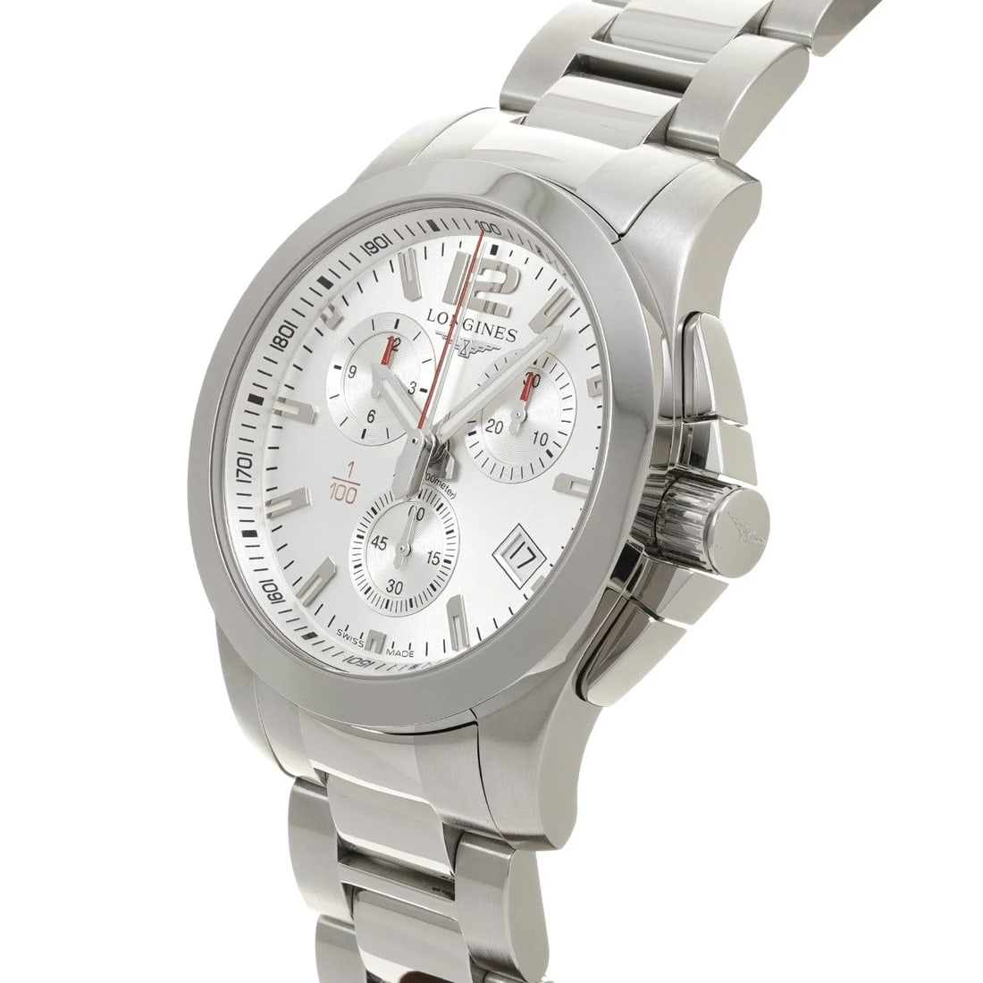 LONGINES CONQUEST SILVER WATCH - 2
