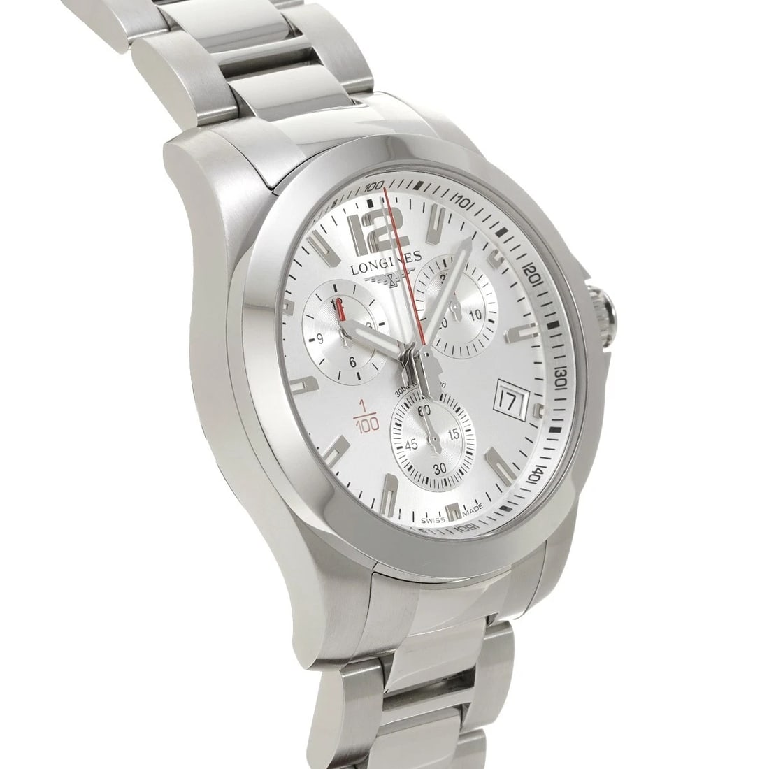 LONGINES CONQUEST SILVER WATCH - 3