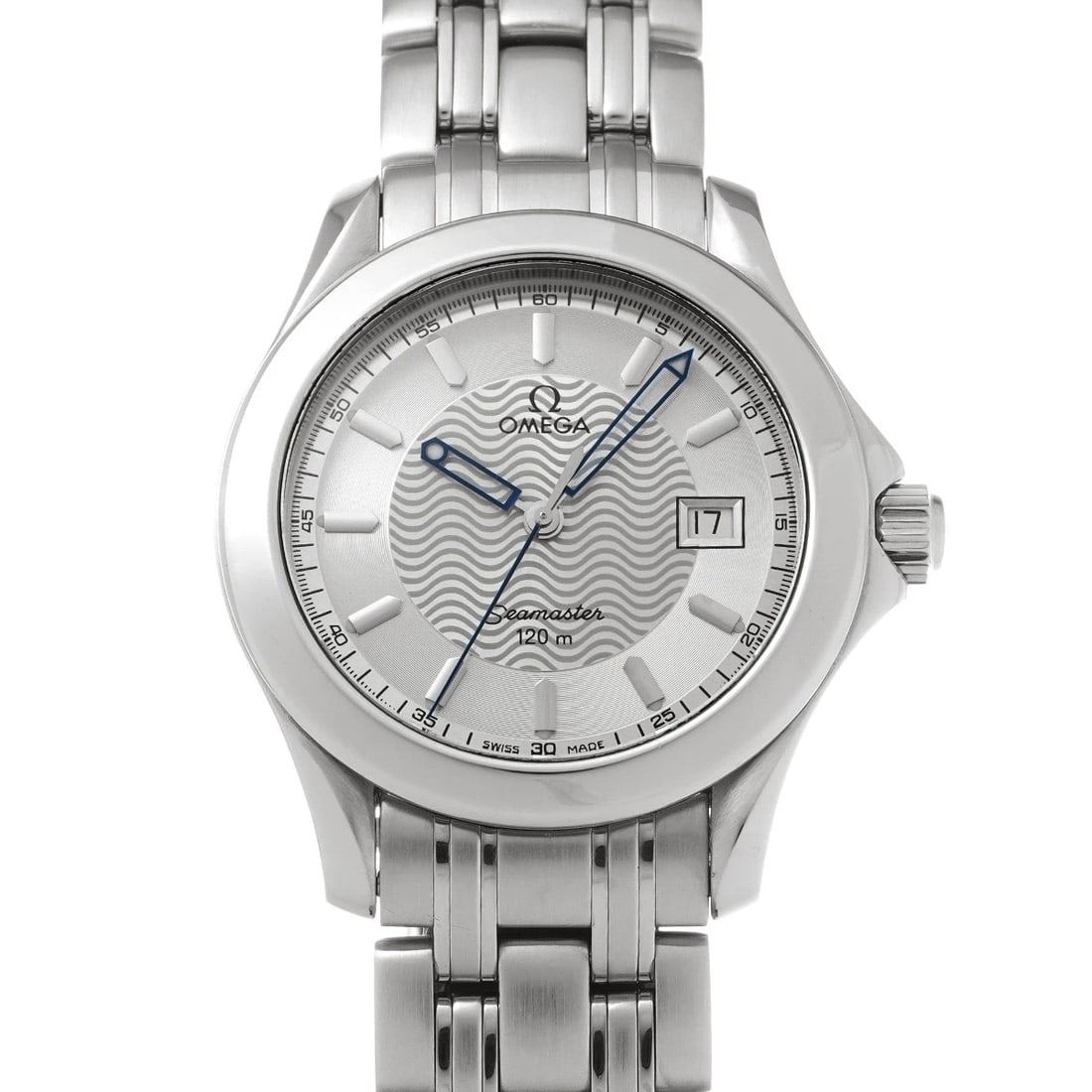 OMEGA SEAMASTER QUARTZ SILVER WATCH: OMEGA Seamaster Quartz Silver Watch Brand: OMEGA Type/Style: Wristwatch Material: Band Material Stainless steel, Case Material Stainless steel Color: Dial Color Silver Size: Case Size H/about 36.25mm 