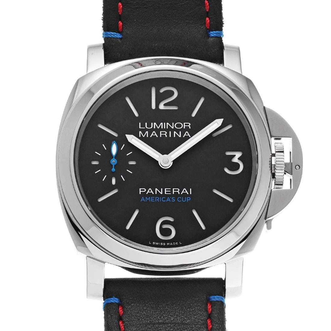 PANERAI LUMINOR MARINA ORACLE TEAM DAYS ACCIAIO BLACK WATCH: PANERAI Luminor Marina Oracle Team Days Acciaio black Watch Brand: Panerai Type/Style: Wristwatch Material: Band Material Leather, Case Material Stainless Steel Color: Dial Color Dial Color Black