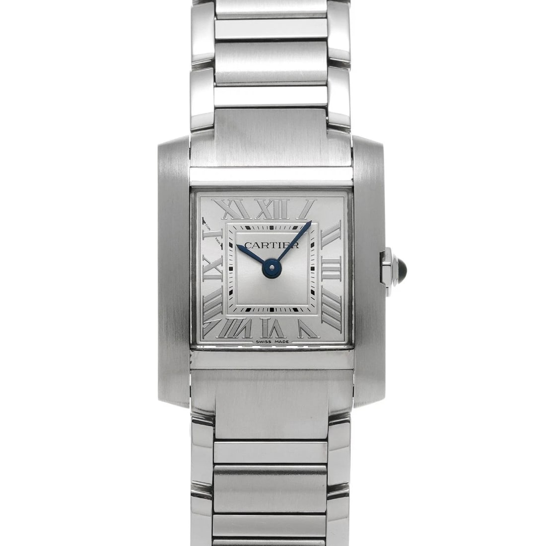 CARTIER TANK FRANCAISE SM SILVER WATCH: CARTIER Tank Francaise SM Silver Watch Brand: Cartier Type/Style: Wristwatch Material: Band Material Steel, Case Material Steel Color: Dial Color Dial Color Silver Band Color Silver Case Color Silver