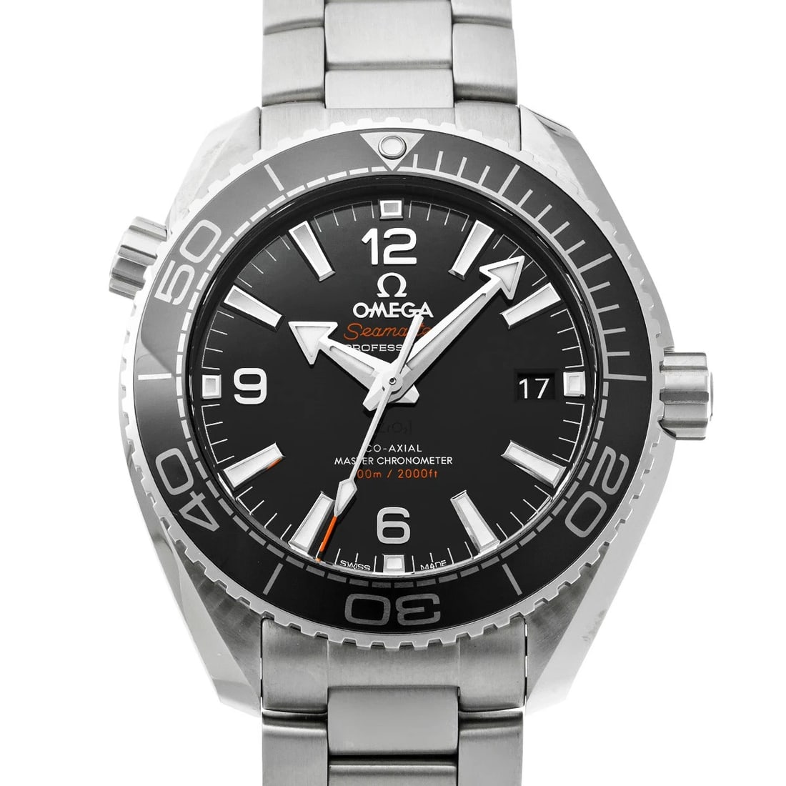 OMEGA SEAMASTER PLANET OCEAN CO-AXIAL WATCH: OMEGA Seamaster Planet Ocean Co-axial Watch Brand: OMEGA Type/Style: Wristwatch Material: Band Material Stainless Steel, Case Material Stainless Steel Color: Dial Color Dial Color Black Case Color