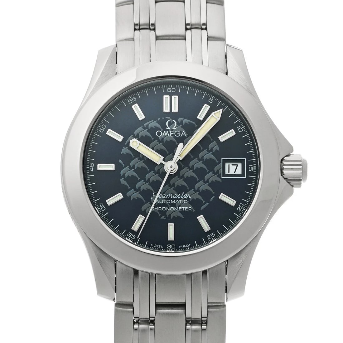 OMEGA SEAMASTER MAYOL BLUE WATCH: OMEGA Seamaster Mayol blue Watch Brand: OMEGA Type/Style: Wristwatch Material: Band Material Stainless steel, Case Material Stainless steel Color: Dial Color blue Size: Case Size H/about 36mm W/about