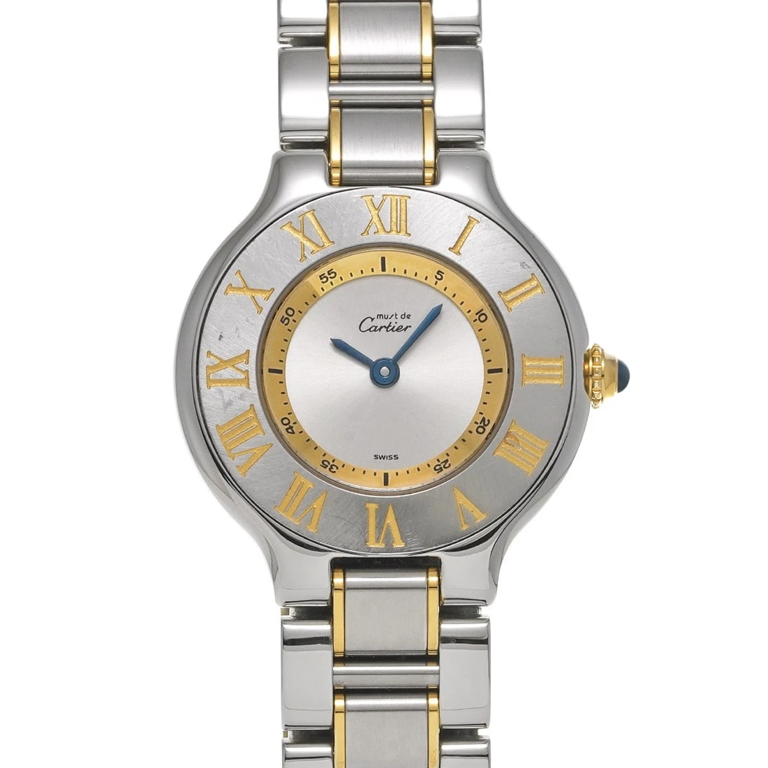 CARTIER MAST VANTIAN SILVER WATCH: CARTIER Mast Vantian Silver Watch Brand: CARTIER Type/Style: Wristwatch Material: Band Material Stainless steel/Yellow gold plated, Case Material Stainless steel Color: Dial Color Silver Size: Case