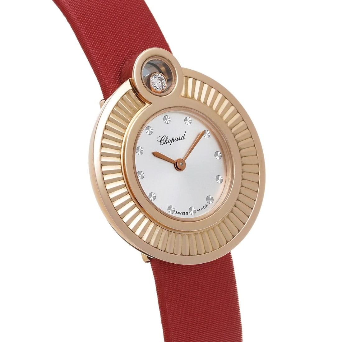 CHOPARD HAPPY DIAMOND SILVER WATCH - 3