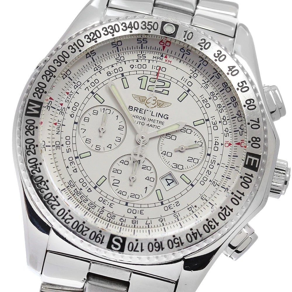 BREITLING PROFESSIONAL DATE CHRONOGRAPH AUTOMATIC WATCH: BREITLING Professional Date Chronograph Automatic Watch Brand: BREITLING Type/Style: Wristwatch Material: Band Material Stainless Steel, Case Material Stainless Steel Color: Case Color Silver Band