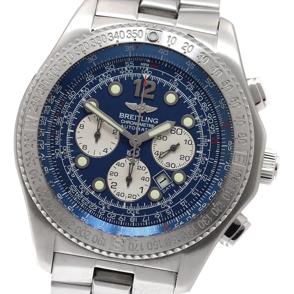 BREITLING PROFESSIONAL DATE BLUE AUTOMATIC WATCH: BREITLING Professional Date blue Automatic Watch Brand: BREITLING Type/Style: Wristwatch Material: Band Material Stainless Steel, Case Material Stainless Steel Color: Case Color Silver Band Color