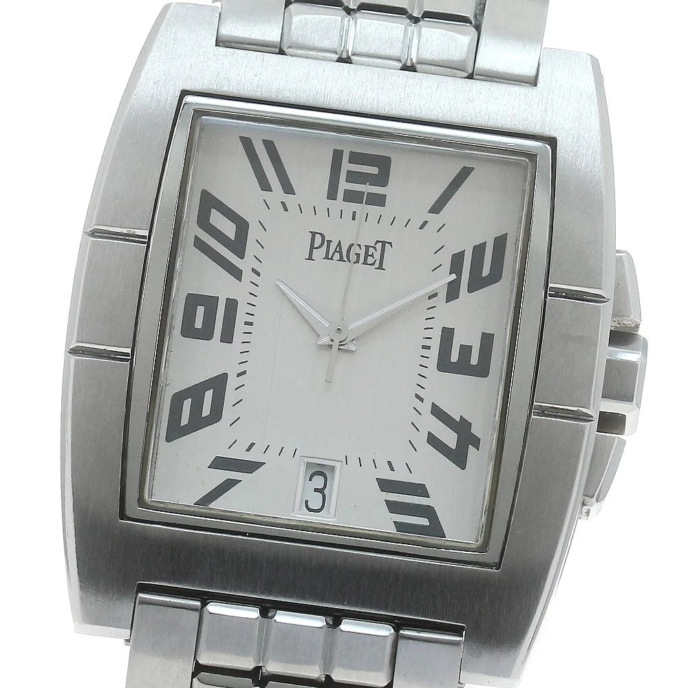 PIAGET UPSTREAM DATE SILVER AUTOMATIC WATCH: PIAGET Upstream Date Silver Automatic Watch Brand: PIAGET Type/Style: Wristwatch Material: Band Material Stainless Steel, Case Material Stainless Steel Color: Case Color Silver Band Color Silver Dial