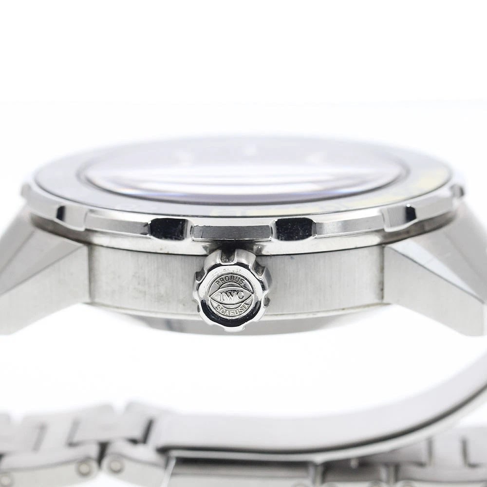 IWC SCHAFFHAUSEN AQUA TIMER DATE BLACK AUTOMATIC WATCH - 4