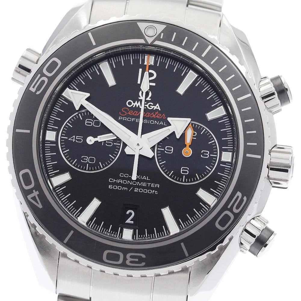 OMEGA SEAMASTER PLANET OCEAN CHRONOGRAPH AUTOMATIC WATCH: OMEGA Seamaster Planet Ocean Chronograph Automatic Watch Brand: OMEGA Type/Style: Wristwatch Material: Band Material Stainless Steel, Case Material Stainless Steel Color: Dial Color black Band Color