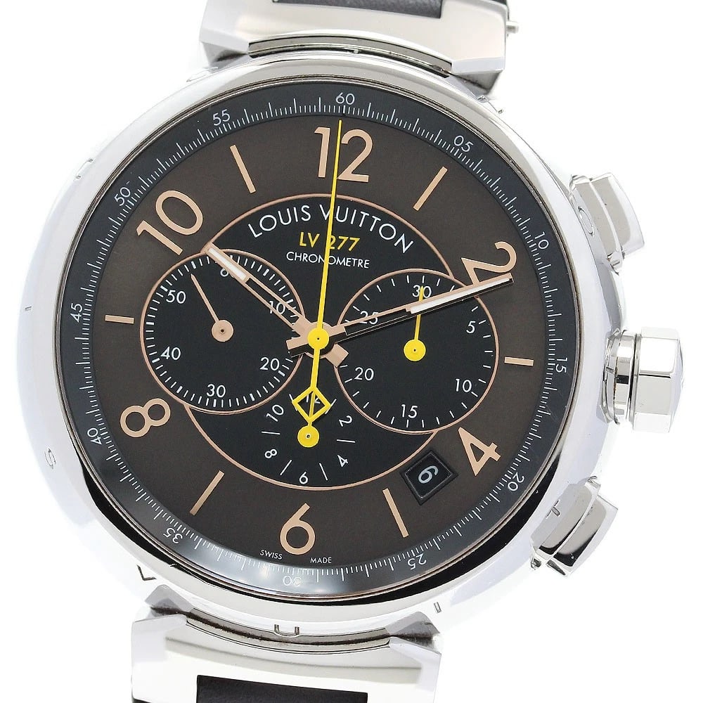 LOUIS VUITTON TAMBOUR CHRONOGRAPH AUTOMATIC WATCH (1 of 2)