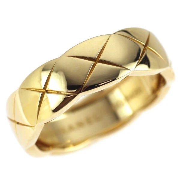 CHANEL K18YG RING COCO: Chanel K18YG Ring Coco Brand: Chanel Type/Style: Ring Material: K18YG, Color: YG Size: 6.25 - 6.5 US Accessories: None Accessories Notice: When purchasing pre-owned goods, please refer to the photos