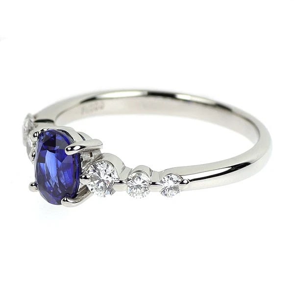 PT900 SAPPHIRE DIAMOND RING - 2