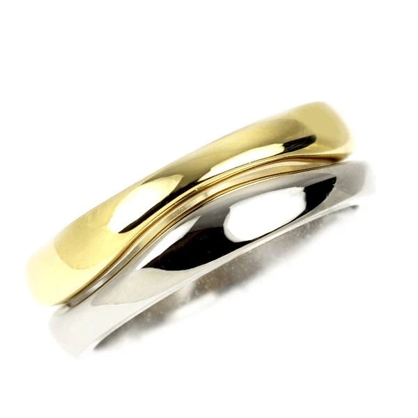 CARTIER K18YG/WG RING: Cartier K18YG/WG Ring Brand: Cartier Type/Style: Ring Material: K18YG/WG, Color: YG/WG Size: 4 US Accessories: None Accessories Notice: When purchasing pre-owned goods, please refer to the photos of