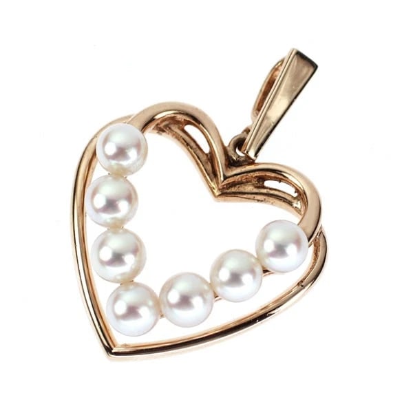 TASAKI PEARL K14PG AKOYA BABY PEARL PENDANT TOP: Tasaki Pearl K14PG Akoya Baby Pearl Pendant Top Brand: Tasaki Pearl Type/Style: pendant top Material: K18PG, Color: PG Size: Length/Width/Diameter 27.5 Accessories: None Accessories Notice: When
