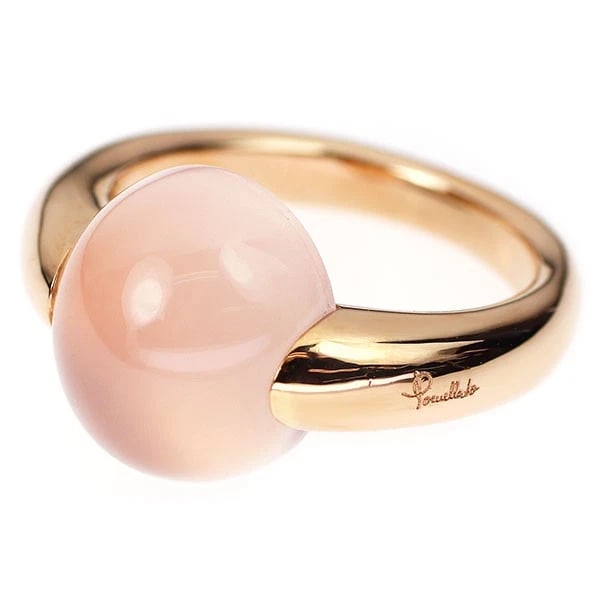 POMELATO K18PG ROSE QUARTZ RING - 2