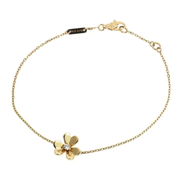 VAN CLEEF & ARPELS FRIVOLMINI K18YG DIAMOND BRACELET: Van Cleef & Arpels Frivolmini K18YG Diamond Bracelet Brand: Van Cleef & Arpels Type/Style: bracelets Material: K18YG, Main Stone Natural Color: YG Size: Chain Length 18cm Length/Width/Diameter 10.2