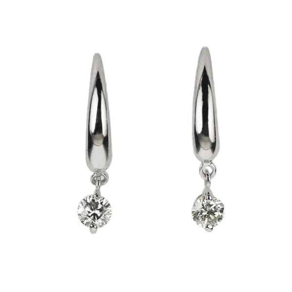 K18WG DIAMOND EARRING: K18WG diamond earring Brand: None Type/Style: piercing Material: K18WG, Main Stone NAtural Color: WG Size: Length/Width/Diameter 18.0 Accessories: None Accessories Notice: When purchasing pre-owned
