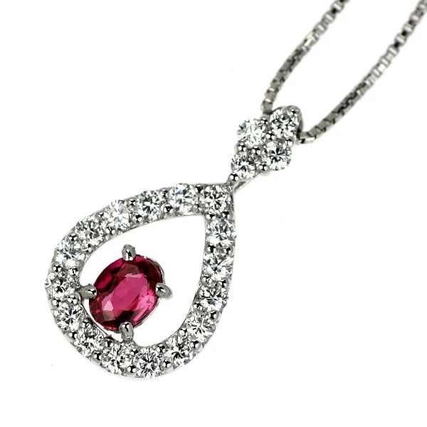 PT950/ PT850 UNHEATED PIGEON BLOOD RUBY DIAMOND PENDANT NECKLACE: Pt950/ Pt850 Unheated Pigeon Blood Ruby Diamond Pendant Necklace Brand: None Type/Style: pendant necklace Material: Pt950/Pt850, Main Stone Natural Color: Pt Size: Chain Length 45.5cm Accessories: