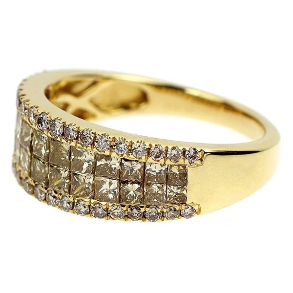 K18YG DIAMOND RING - 2