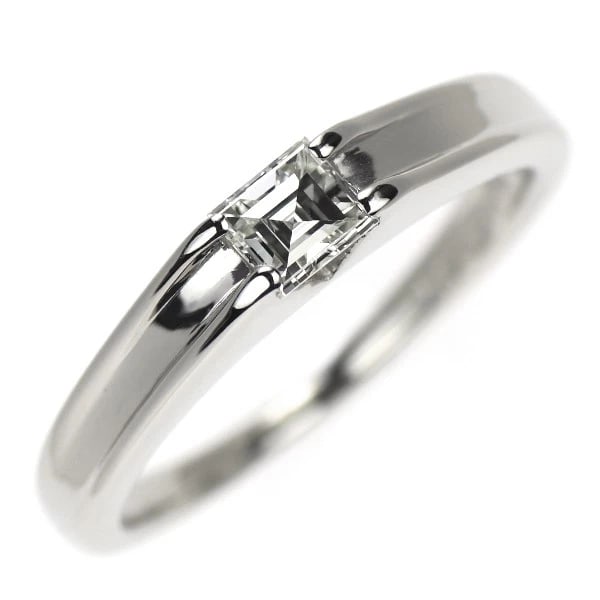 PT900 SQUARE CUT DIAMOND RING: Pt900 square cut diamond ring Brand: None Type/Style: Ring Material: Pt900, Main Stone square cut \Natural Color: None Size: 7.25 US Accessories: None Accessories Notice: When purchasing pre-owned