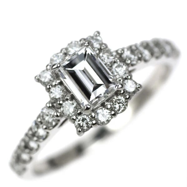 PT950 BUCKET DIAMOND RING: Pt950 Bucket Diamond Ring Brand: None Type/Style: Ring Material: Pt950, Main Stone Natural Color: Pt Size: 6 US Accessories: None Accessories Notice: When purchasing pre-owned goods, please refer to