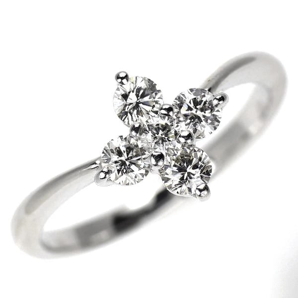 K18WG FLOWER DIAMOND RING AP: K18WG flower diamond ring AP Brand: None Type/Style: Ring Material: K18WG, Main Stone Natural Color: WG Size: 9 US Accessories: None Accessories Notice: When purchasing pre-owned goods, please refer