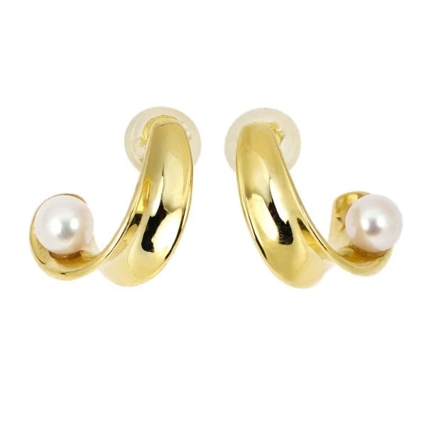 K18YG AKOYA BABY PEARL EARRINGS: K18YG Akoya Baby Pearl Earrings Brand: None Type/Style: piercing Material: K18YG, Main Stone Akoya Pearl Color: YG Size: Length/Width/Diameter 13.0 Accessories: None Accessories Notice: When