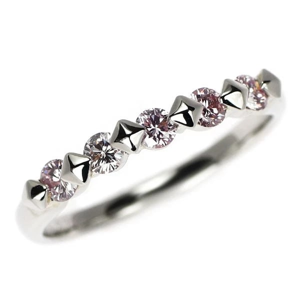 PT900 NATURAL PINK DIAMOND RING: Pt900 Natural Pink Diamond Ring Brand: None Type/Style: Ring Material: Pt900, Main Stone Natural Color: None Size: 6 US Accessories: None Accessories Notice: When purchasing pre-owned goods, please