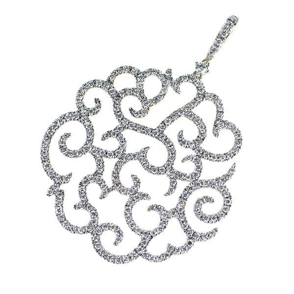 GINZA TANAKA PRECIOUS METALS K18YG/WG DIAMOND PENDANT TOP: GINZA TANAKA Precious Metals K18YG/WG Diamond Pendant Top Brand: GINZA TANAKA KIKINZA Type/Style: pendant top Material: K18YG, Main Stone Natural Color: YG Size: Length/Width/Diameter 53.0