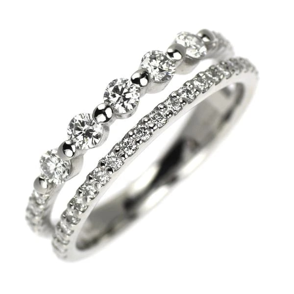 PT900 DIAMOND RING: Pt900 diamond ring Brand: None Type/Style: Ring Material: Pt900, Main Stone Natural Color: None Size: 5.25 US Accessories: None Accessories Notice: When purchasing pre-owned goods, please refer to