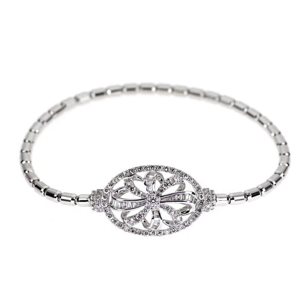 K18WG TELESCOPIC DIAMOND BRACELET: K18WG telescopic diamond bracelet Brand: None Type/Style: bracelets Material: K18WG, Main Stone Natural Color: WG Size: Chain Length 17cm Length/Width/Diameter 16.0 Accessories: None Accessories