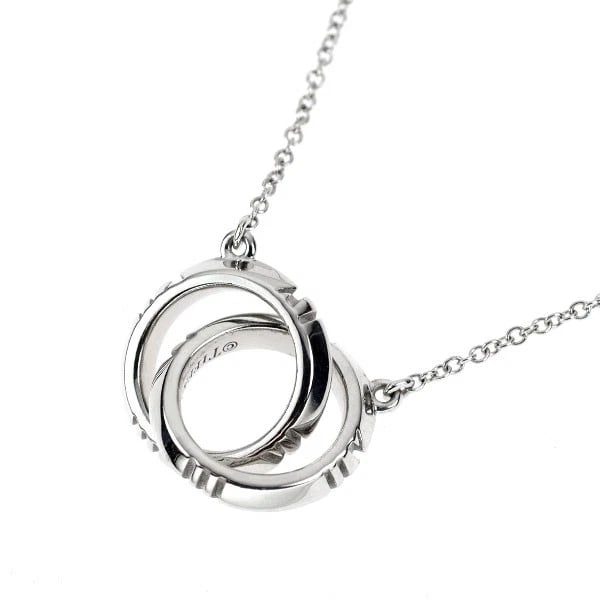 TIFFANY & CO K18WG PENDANT NECKLACE: Tiffany & Co K18WG Pendant Necklace Brand: Tiffany Type/Style: pendant necklace Material: K18WG, Color: WG Size: Chain Length 46cm Accessories: None Accessories Notice: When purchasing pre-owned