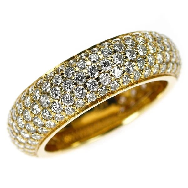 K18YG DIAMOND RING: K18YG Diamond Ring Brand: None Type/Style: Ring Material: K18YG, Main Stone Natural Color: YG Size: 6 US Accessories: None Accessories Notice: When purchasing pre-owned goods, please refer to the