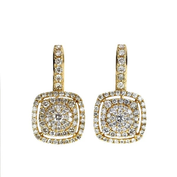 K18YG DIAMOND EARRING: K18YG diamond earring Brand: None Type/Style: piercing Material: K18YG, Main Stone Natural Color: YG Size: Length/Width/Diameter 18.9 Accessories: None Accessories Notice: When purchasing pre-owned