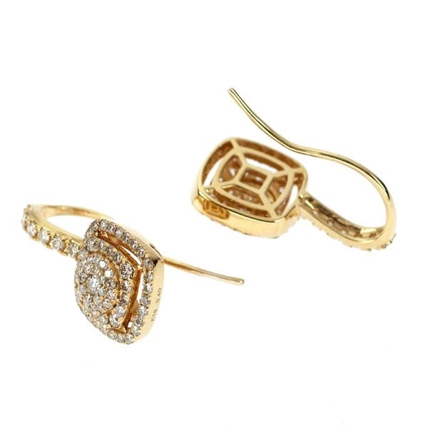 K18YG DIAMOND EARRING - 2