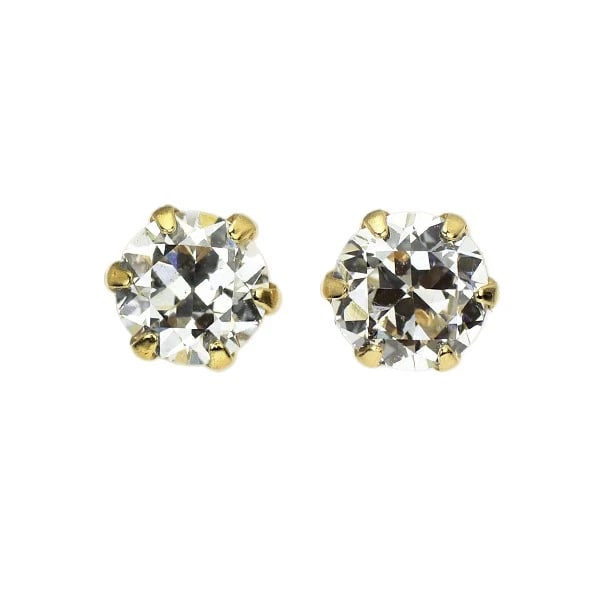 K18YG CIRCULAR BRILLIANT CUT DIAMOND EARRINGS: K18YG Circular Brilliant Cut Diamond Earrings Brand: None Type/Style: piercing Material: K18YG, Main Stone Natural Color: YG Size: Length/Width/Diameter 4.4 Accessories: None Accessories Notice: When