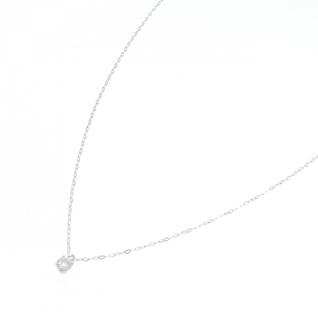 PT950 SOLITAIRE DIAMOND NECKLACE - 2