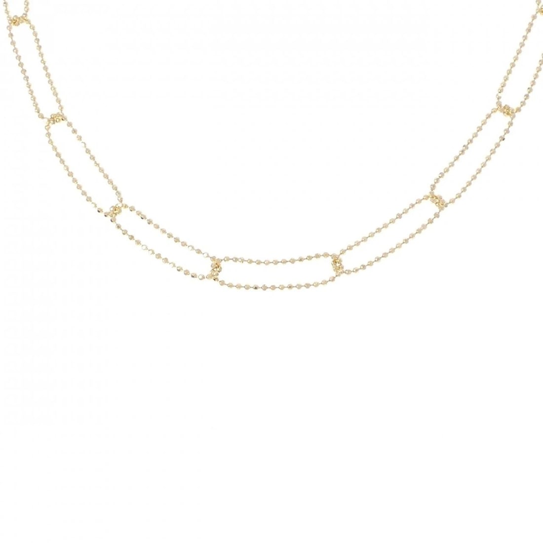 K18YG NECKLACE: K18YG Necklace Brand: Unbranded Type/Style: Necklace Material: K18 yellow gold, Color: YG Size: Length: 47cm Accessories: None Accessories Notice: When purchasing pre-owned goods, please refer to the