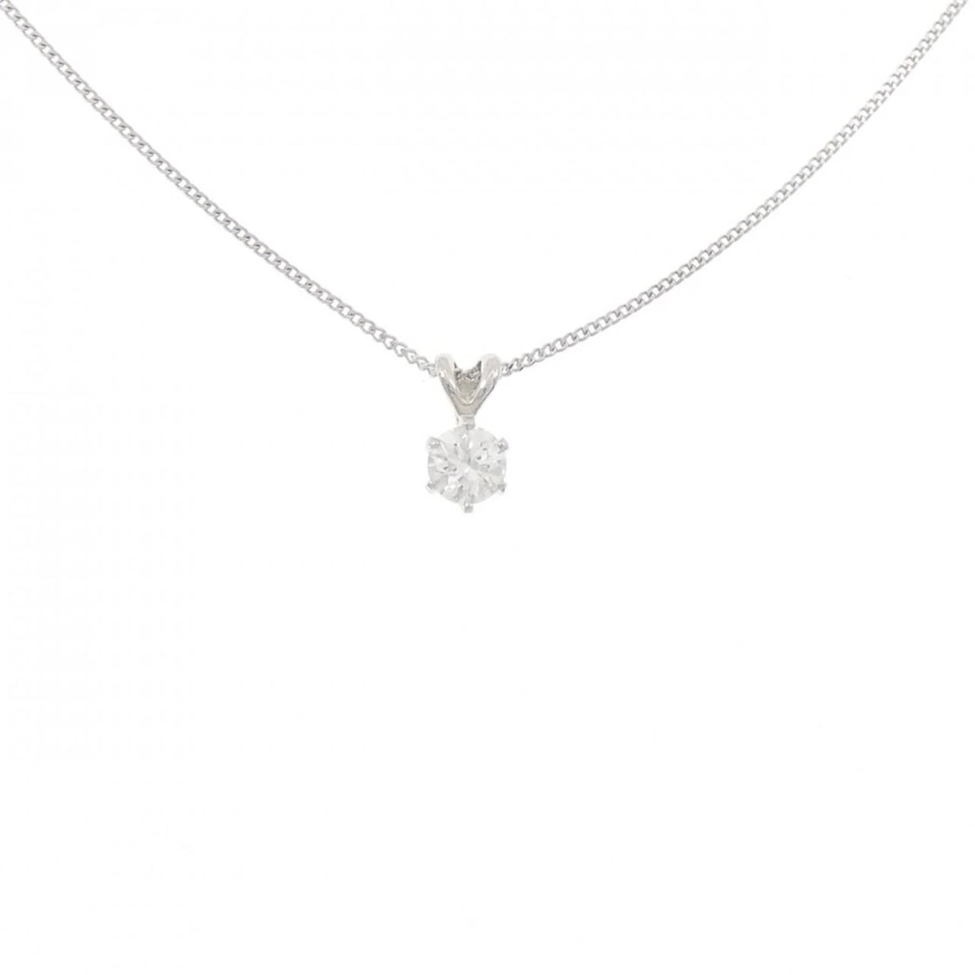 PT/PT850 SOLITAIRE DIAMOND NECKLACE: PT/PT850 Solitaire Diamond Necklace Brand: Unbranded Type/Style: Diamond Necklace Material: Platinum/Platinum850, Main Stone Natural Color: PT Size: Length: 40cm Accessories: None Accessories Notice: