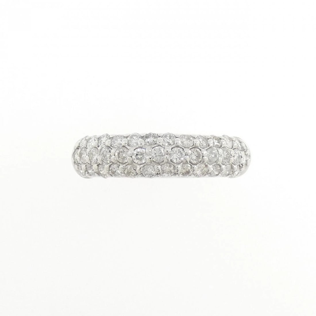K18WG PAVE DIAMOND RING - 2
