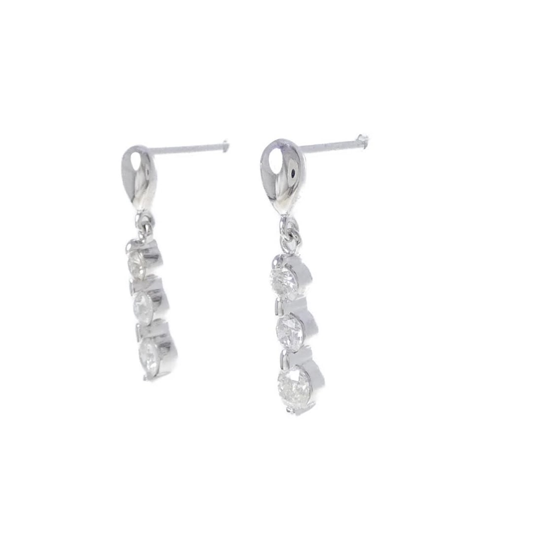 K18WG DIAMOND PIERCE - 2