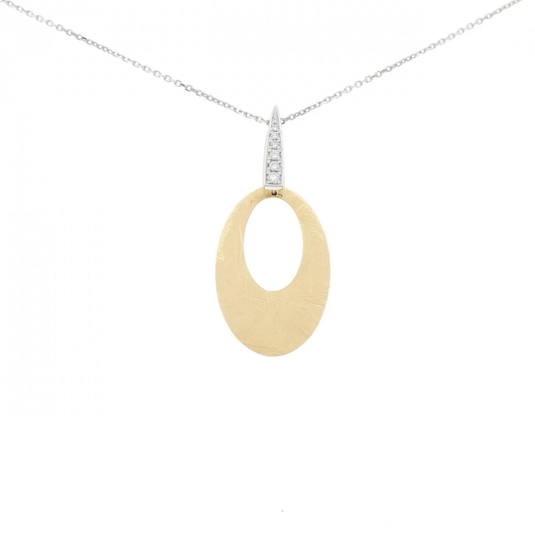 K18YG/K18WG DIAMOND NECKLACE: K18YG/K18WG Diamond Necklace Brand: Unbranded Type/Style: Diamond Necklace Material: 18K Yellow Gold/18K White Gold, Main Stone Natural Color: YG, WG Size: Length: 50cm Accessories: None Accessories