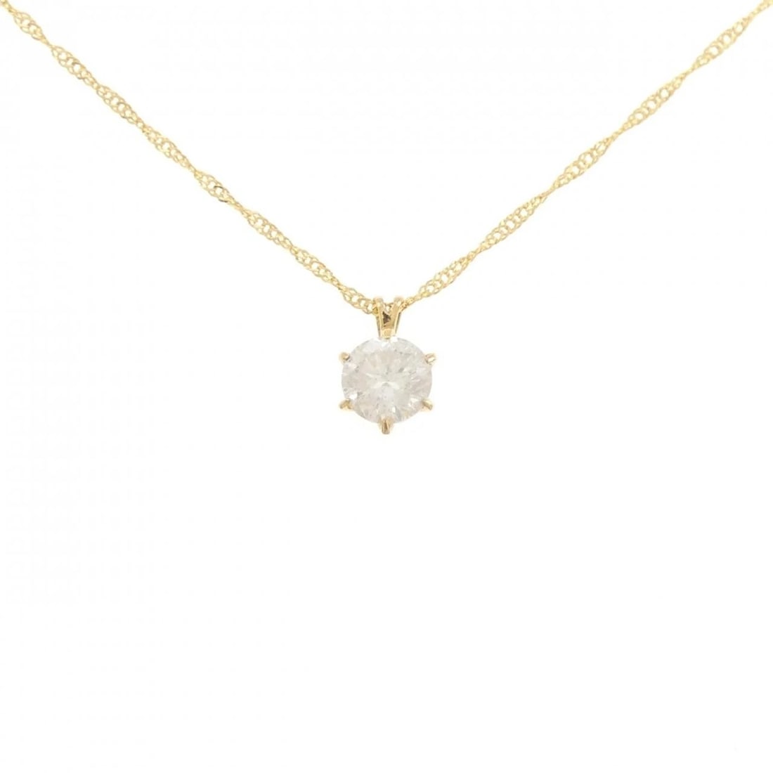 K24YG DIAMOND NECKLACE: K24YG Diamond Necklace Brand: Unbranded Type/Style: Diamond Necklace Material: K24 yellow gold, Main Stone Natural Color: YG Size: Length: 42cm Accessories: None Accessories Notice: When purchasing