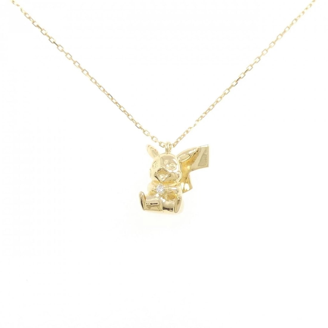 K18YG DIAMOND NECKLACE: K18YG Diamond Necklace Brand: Unbranded Type/Style: Diamond Necklace Material: K18 yellow gold, Main Stone Natural Color: YG Size: Length: 45cm Accessories: None Accessories Notice: When purchasing