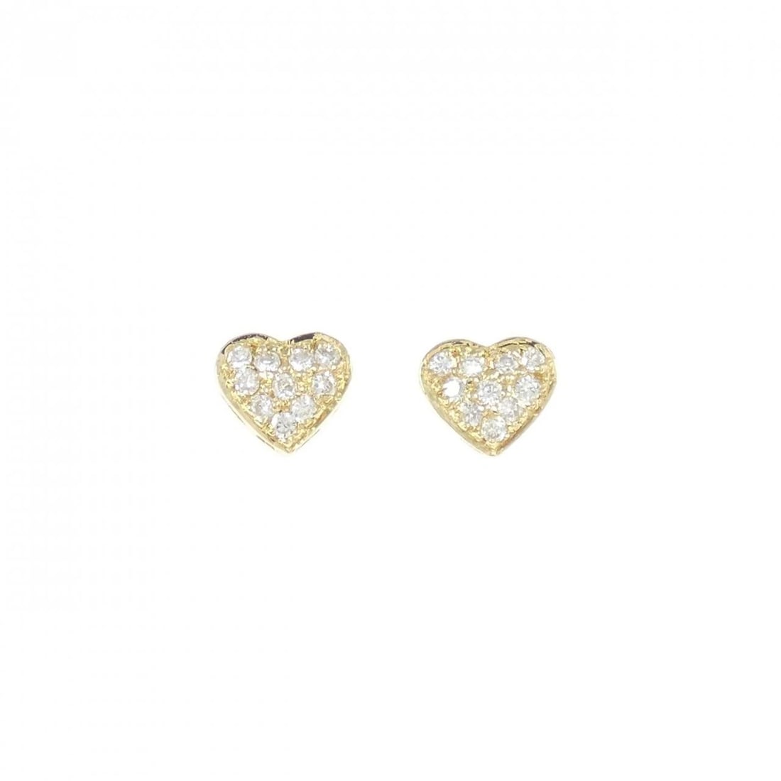 K18YG HEART DIAMOND PIERCE: K18YG Heart Diamond Pierce Brand: Unbranded Type/Style: Diamond Pierce/Earring Material: K18 yellow gold, Main Stone Natural Color: YG Size: Actual Size: Approx. height x width: 5.8mm x 6.7mm