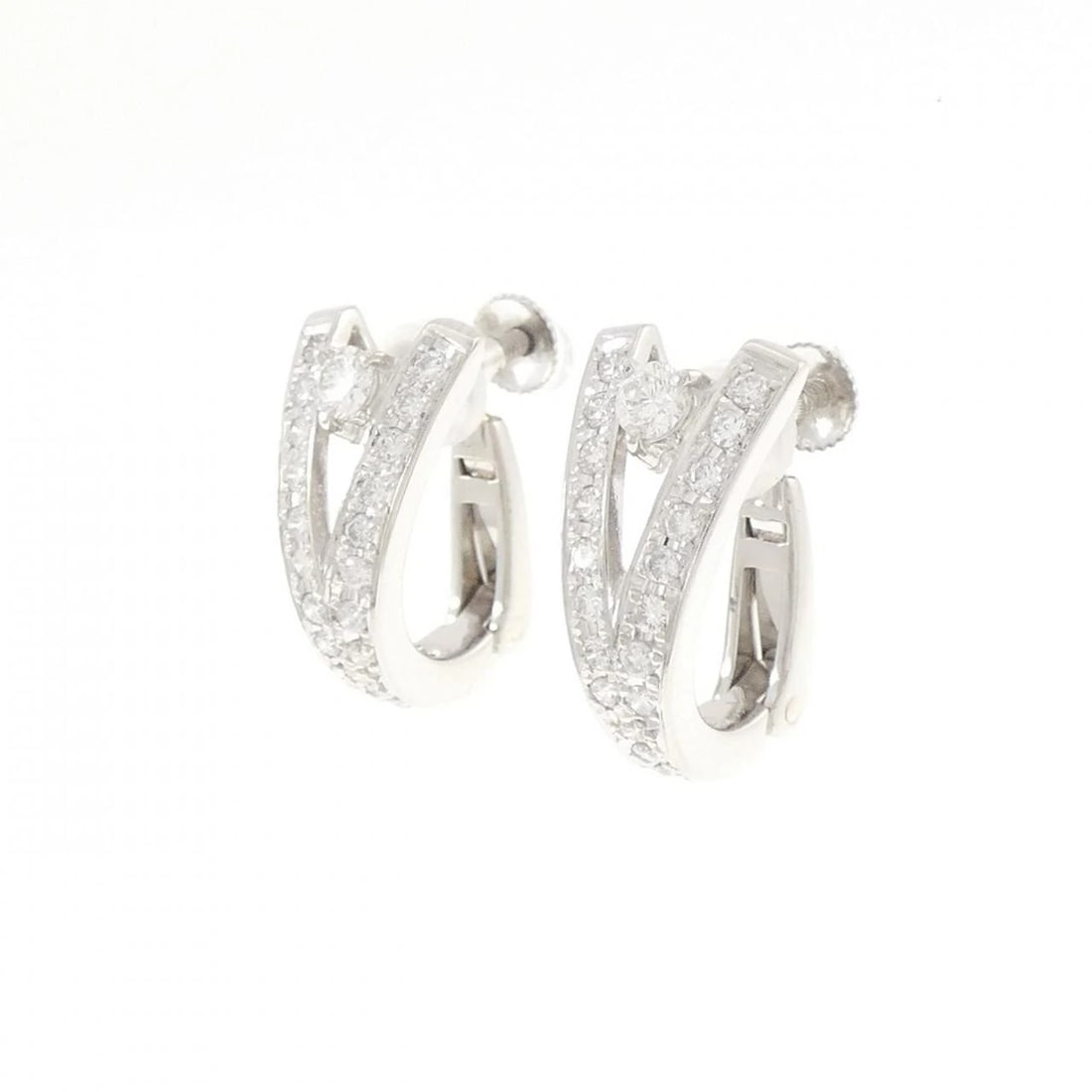 PT900 DIAMOND EARRINGS - 2