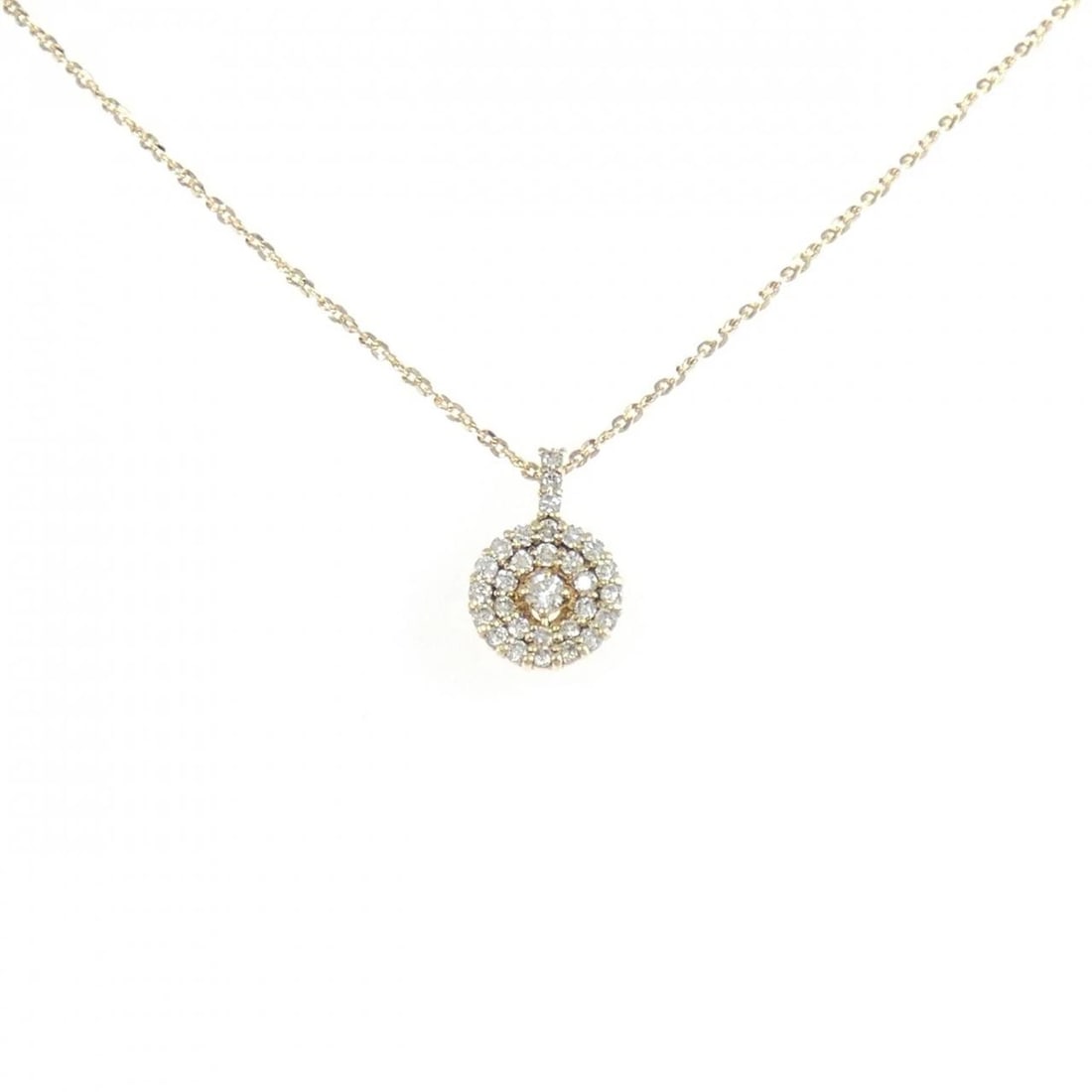 18K YELLOW GOLD DIAMOND NECKLACE: 18K Yellow Gold Diamond Necklace Brand: Unbranded Type/Style: Diamond Necklace Material: K18 yellow gold, Main Stone Natural Color: YG Size: Length: 52cm Accessories: None Accessories Notice: When