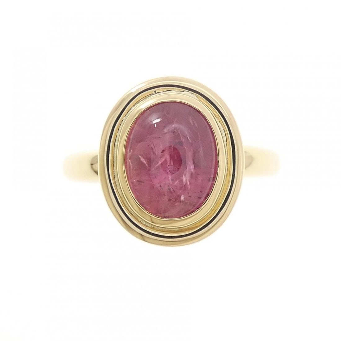 18K YELLOW GOLD RUBY RING - 2